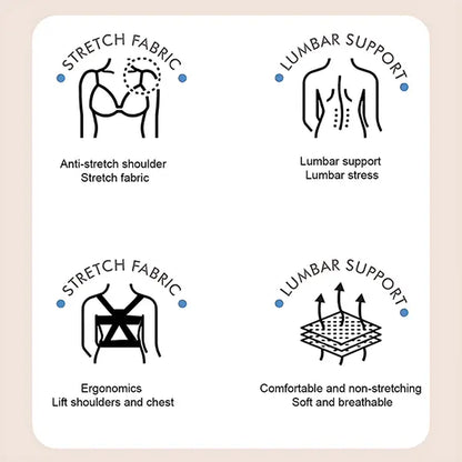 Summervibes Adjustable Posture Corrector - Breathable Back Brace for Men and Women, Lumbar Support & Upper Back Pain Relief, Perfect for Under Clothes