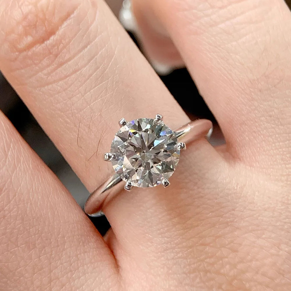 The classic one- Anillo con Diamante corte Brillante 1 Ct IGI D VS1.