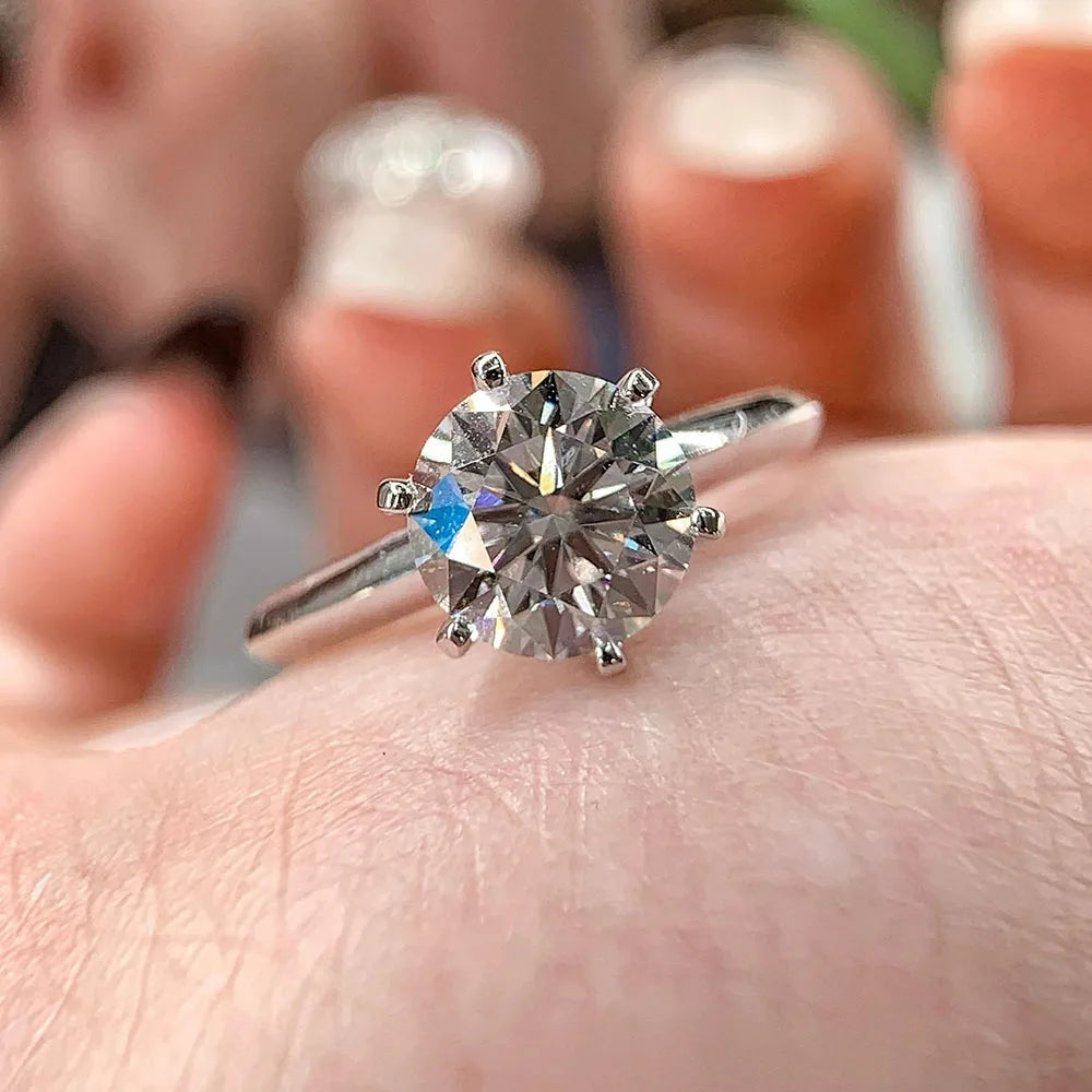 The classic one- Anillo con Diamante corte Brillante 1 Ct IGI D VS1.