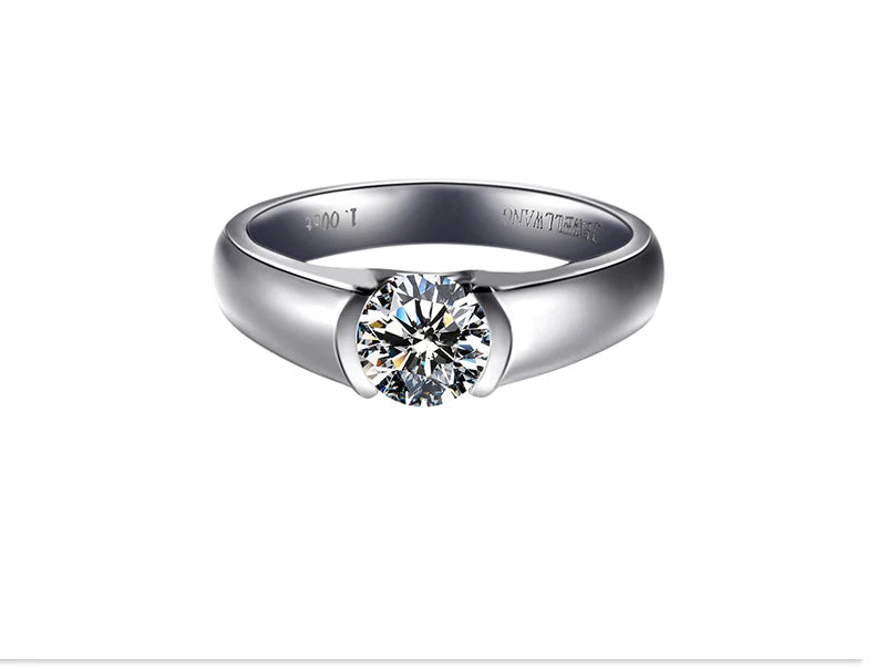 Élysée — Anillo de Diamante Lab 0.10 CT en Platino 950