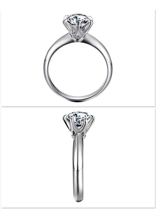 Le Champion — Anillo de Diamante Lab de 0.5 CT en Platino 950.