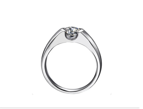 Élysée — Anillo de Diamante Lab 0.10 CT en Platino 950