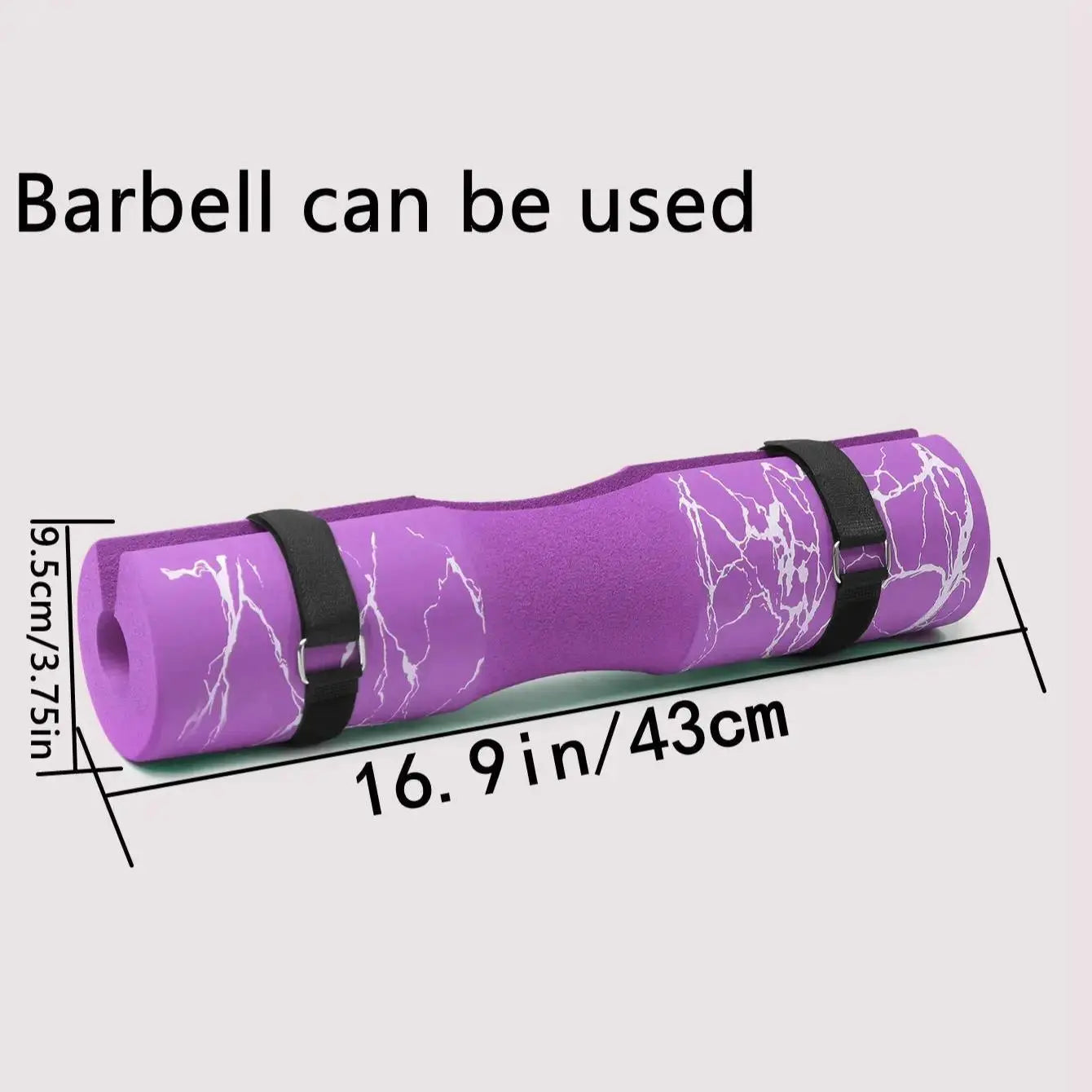 Ultimate Foam Barbell Pad with Straps - High Density Hip Thrust & Squat Cushion for Maximum Comfort and Support in the Gym