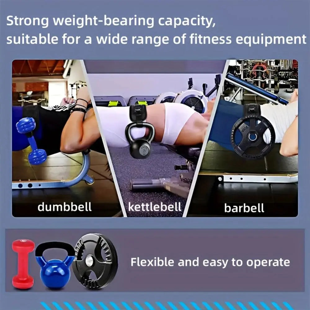 Ultimate Adjustable Dumbbell Belt for Hip Thrusts - Durable & Portable Fitness Accessory for Glutes Workout at Home Gym