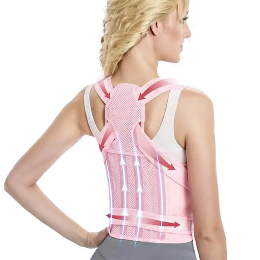 Adjustable Back Brace, 1 Count Posture Corrector for Women & Men, Lightweight Posture Strap with Adjustable Fit for Scoliosis and Hunchback Correction, LINGPENG Sports & Outdoor Accessories