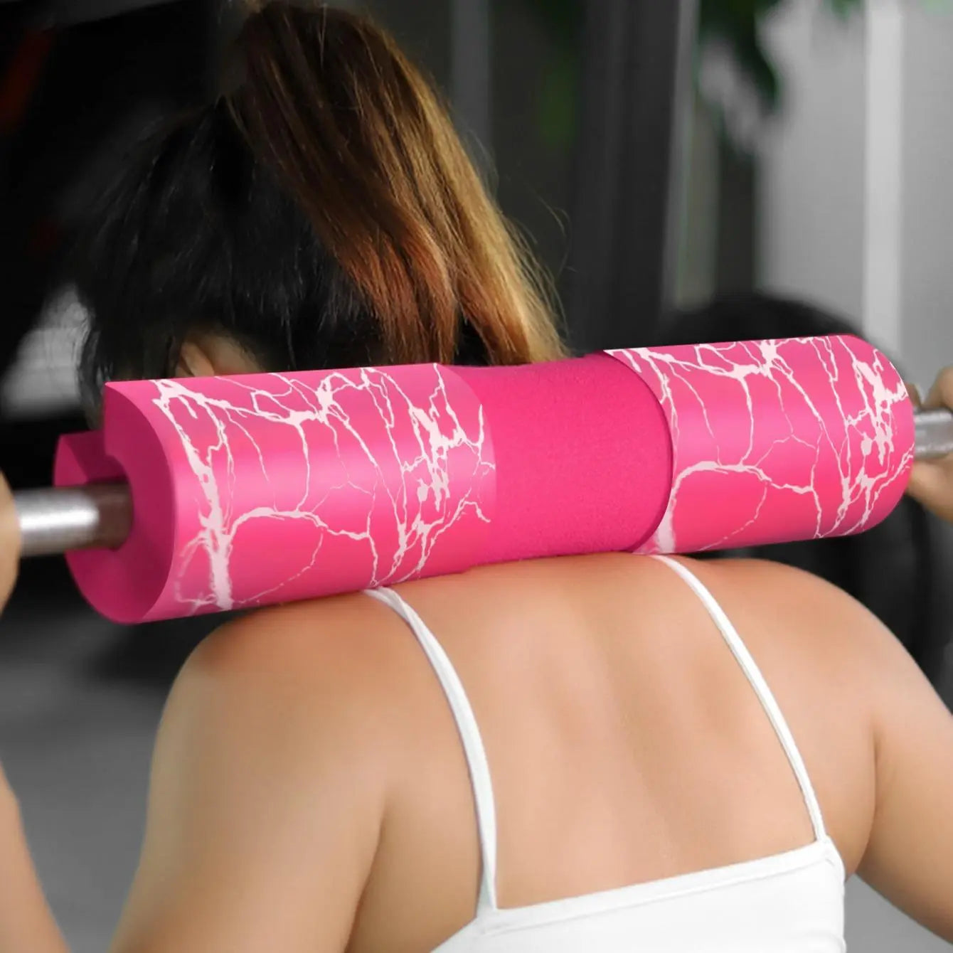 Ultimate Foam Barbell Pad with Straps - High Density Hip Thrust & Squat Cushion for Maximum Comfort and Support in the Gym