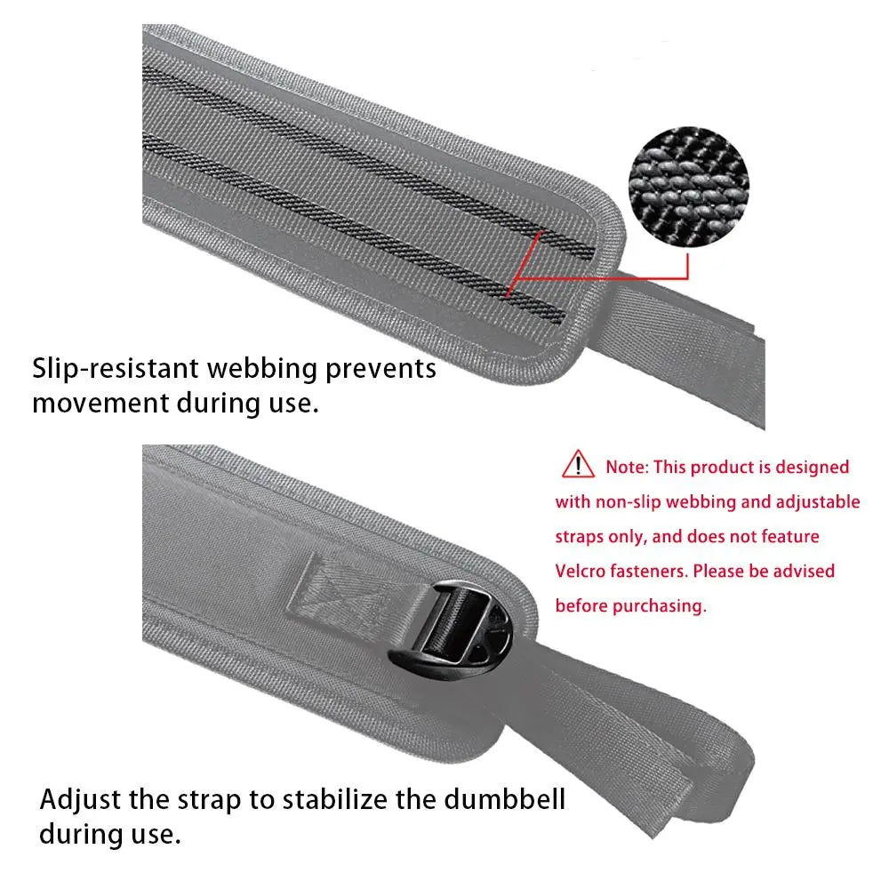 Ultimate Adjustable Dumbbell Belt for Hip Thrusts - Durable & Portable Fitness Accessory for Glutes Workout at Home Gym